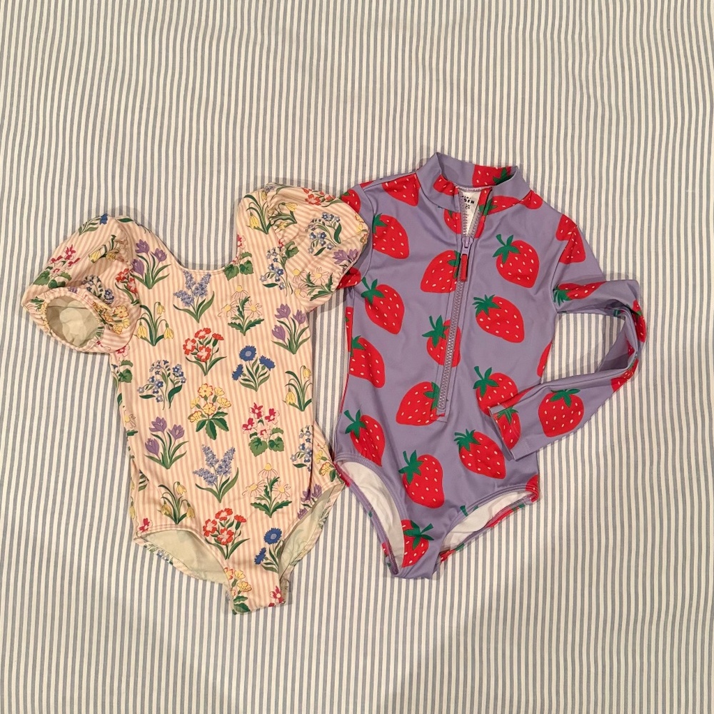 🍓Mini Boden Swimsuit Bundle (4-5y)🌺